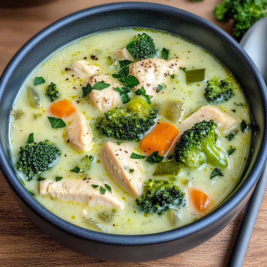 Creamy Chicken Broccoli Soup