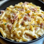 Creamy Ham Cheese Pasta
