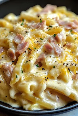 Creamy Ham Cheese Pasta
