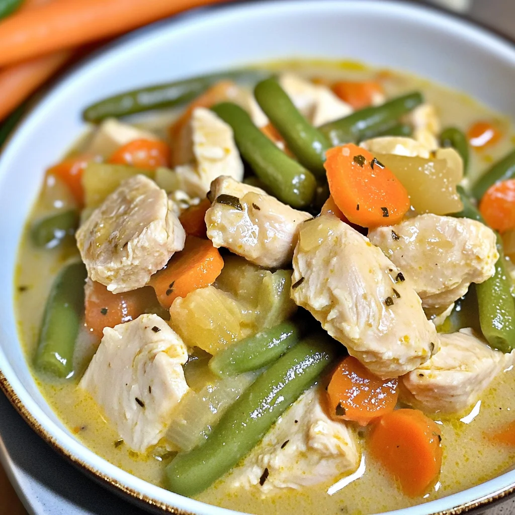 Creamy Keto Chicken Stew With Vegetables