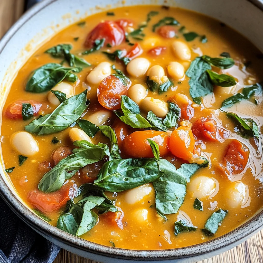 Creamy Vegan Tomato White Bean Stew