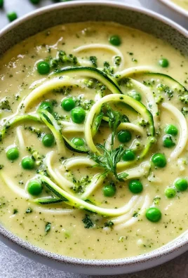 Creamy Zucchini Noodle Broccoli Soup