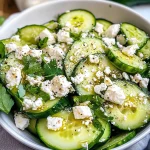 Cucumber Avocado Feta Salad