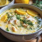 Delicious Avgolemono Soup Recipe with Chicken and Rice