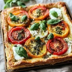 Delicious Herbed Ricotta Tomato Tart Recipe with Roasted Garlic