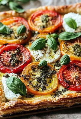 Delicious Herbed Ricotta Tomato Tart Recipe with Roasted Garlic