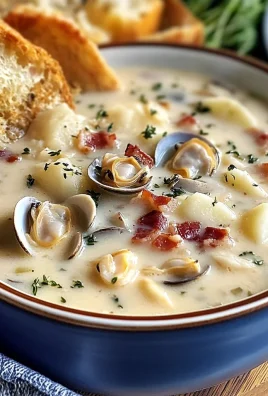 Delicious New England Clam Chowder Recipe with Fresh Clams