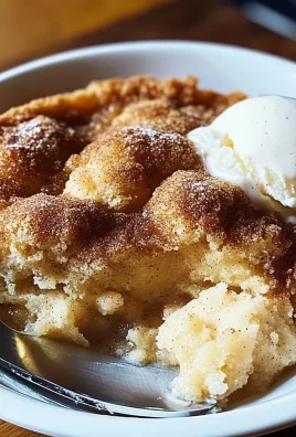Delicious Warm Snickerdoodle Cobbler Recipe with Ice Cream Delight