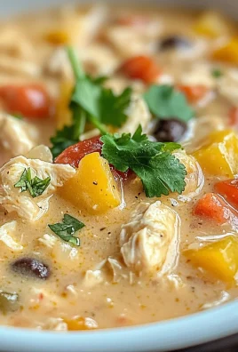 Easy Crock Pot Cream Cheese Chicken Chili