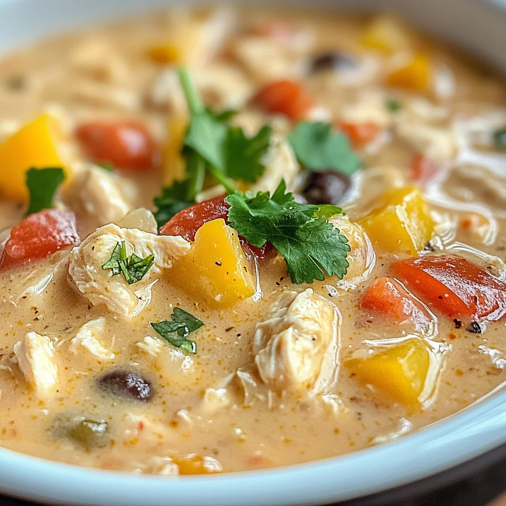 Easy Crock Pot Cream Cheese Chicken Chili