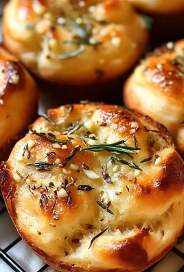 Easy Garlic Rosemary Focaccia Muffins