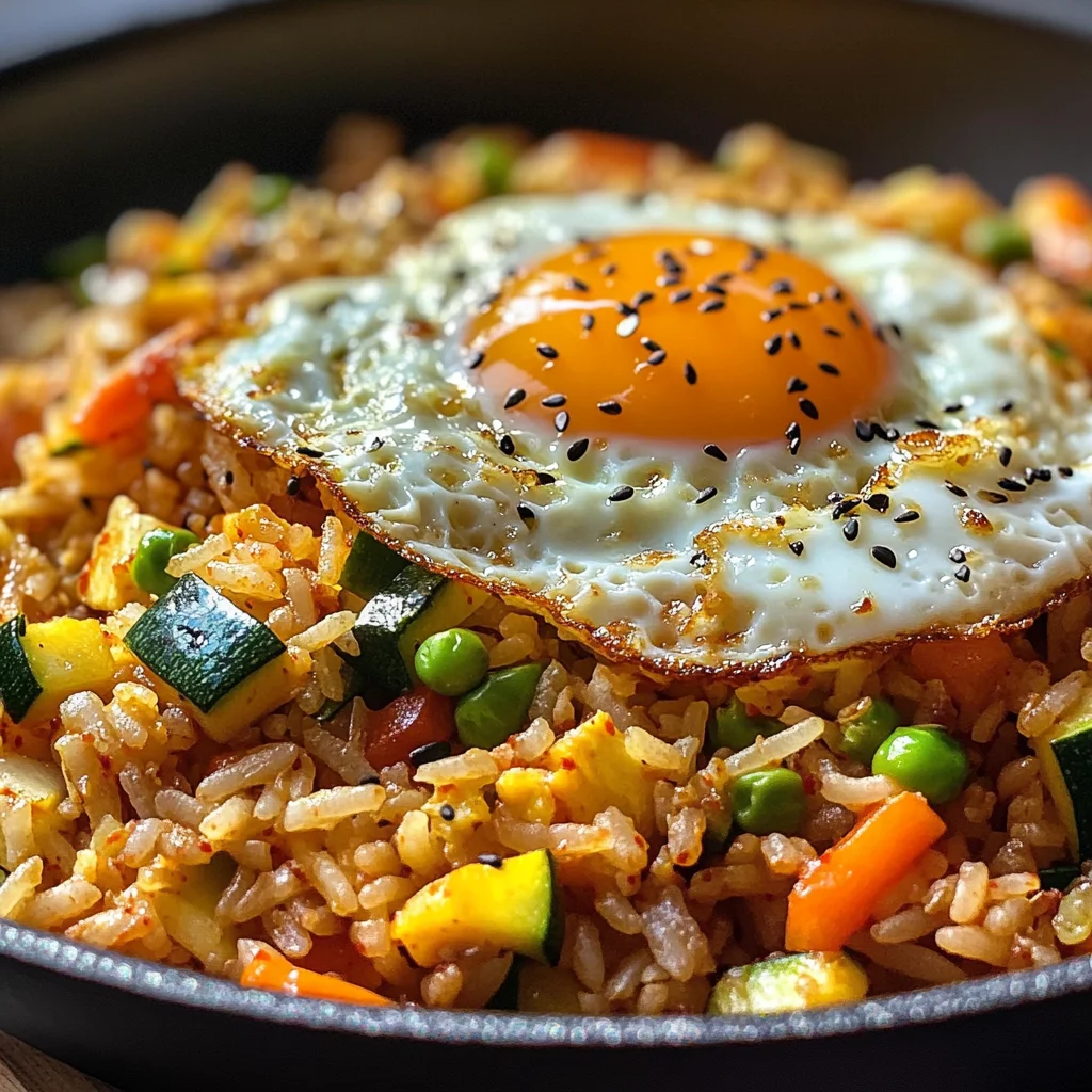 Easy Korean Veggie Fried Rice