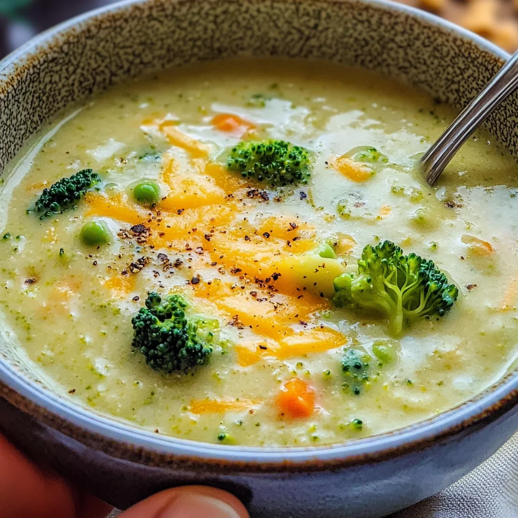 Healthy Broccoli Cheddar Soup