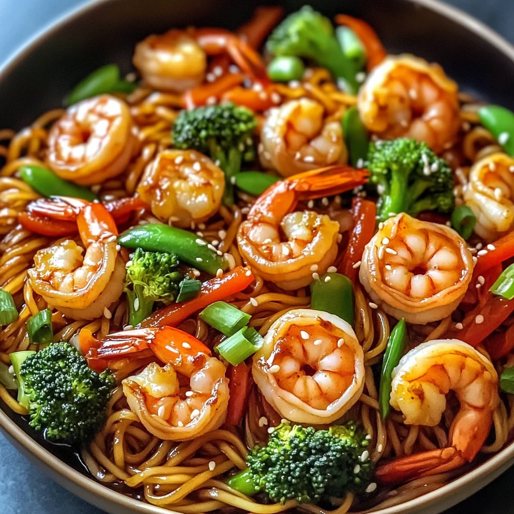 High-Protein Shrimp Stir Fry with Noodles (25-Minutes)