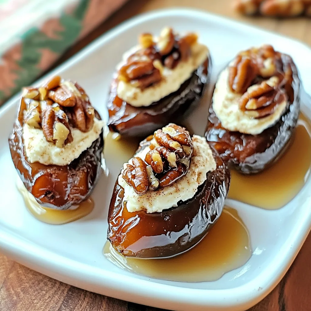 Honey-Cinnamon Cream Cheese Stuffed Dates