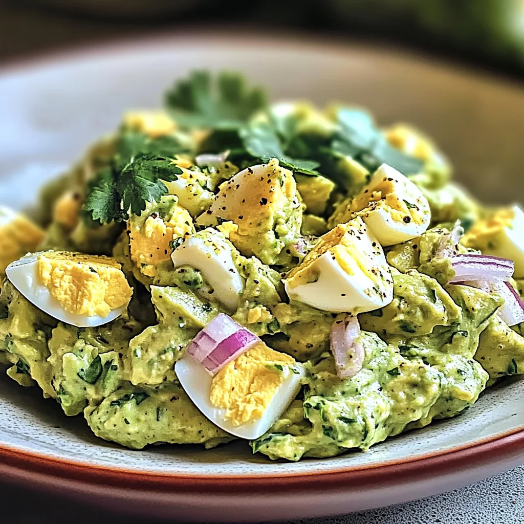 Keto Avocado Egg Salad Recipe