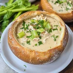 Keto Bread Bowl With Keto Cream of Chicken Soup