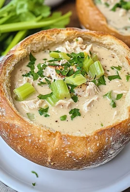 Keto Bread Bowl With Keto Cream of Chicken Soup