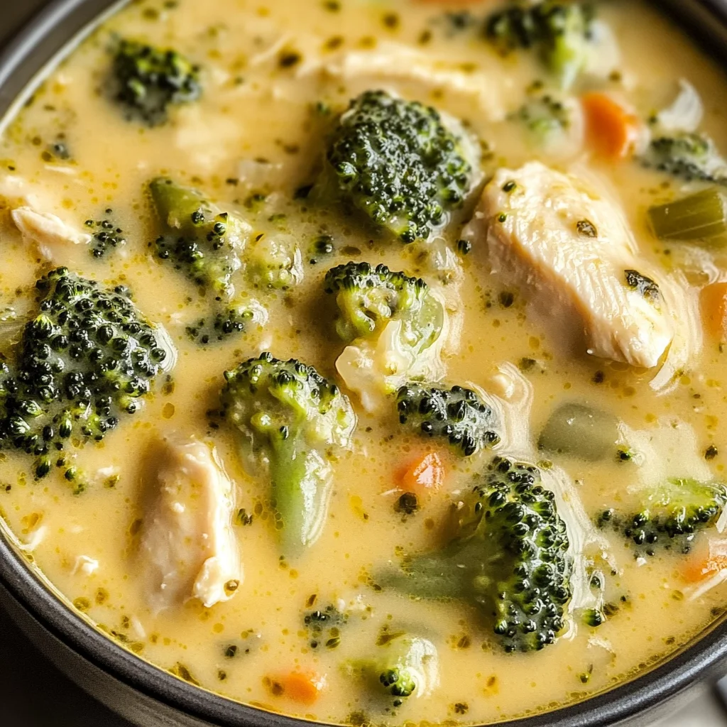 Keto Chicken Broccoli Soup