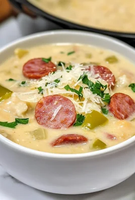 Keto Creamy Kielbasa and Cauliflower Soup