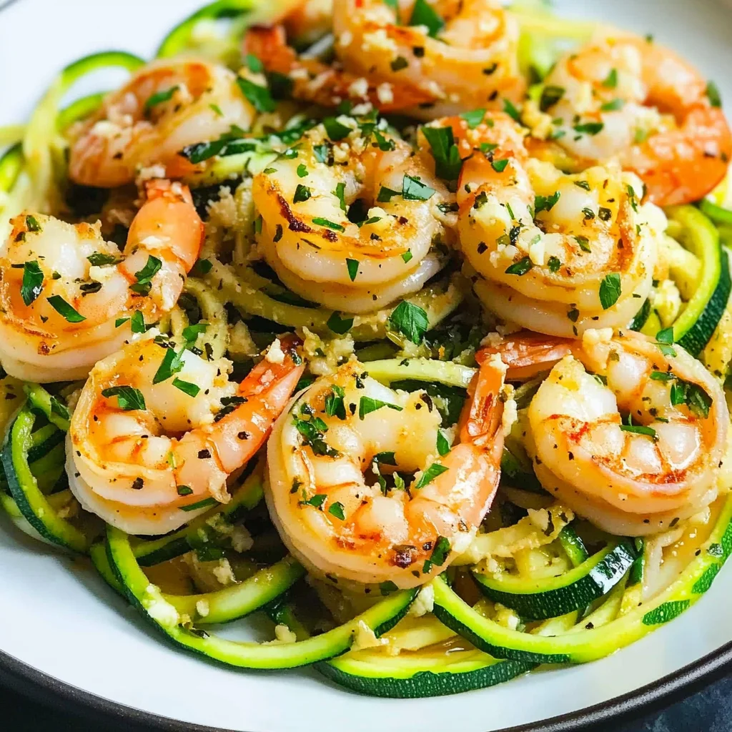 Keto Shrimp Scampi Zoodles Recipe