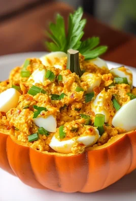 Keto Spicy Pumpkin Deviled Egg Salad