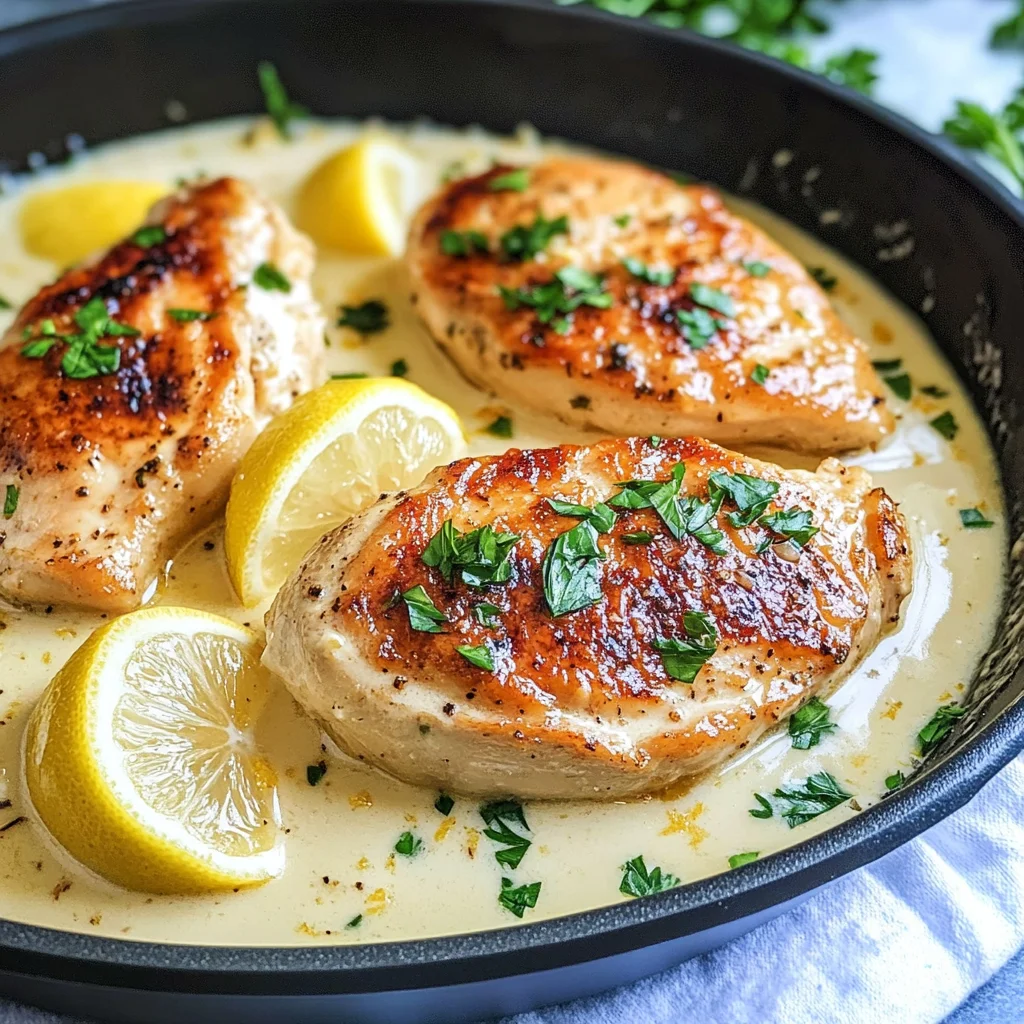 LOW CARB CREAMY LEMON CHICKEN