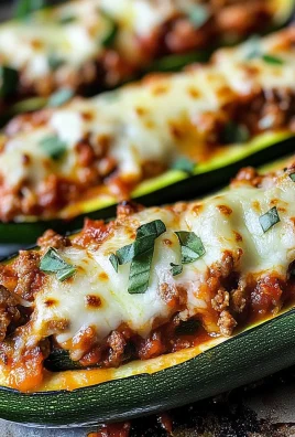 Lasagna Stuffed Zucchini Boats