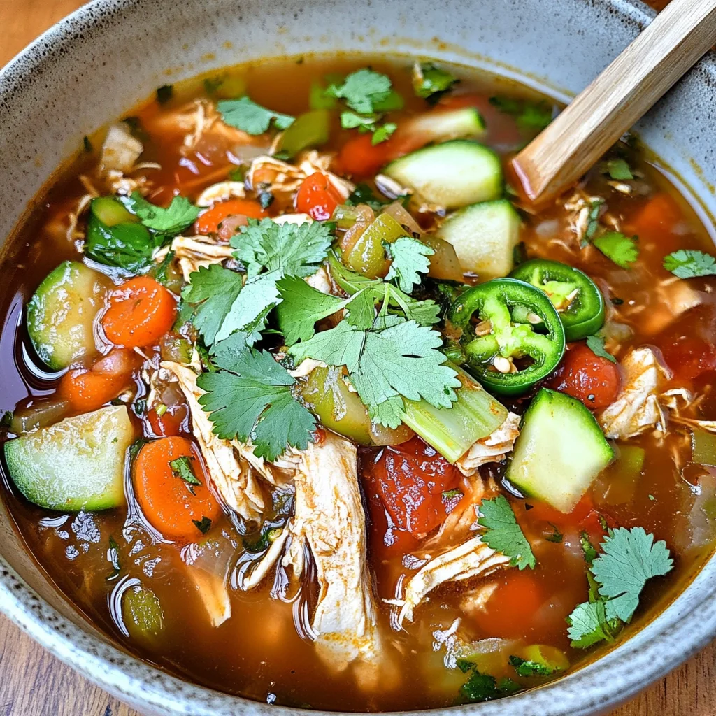 Low-Carb Chicken Caldo De Pollo