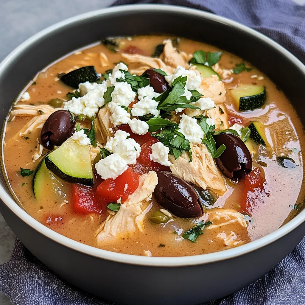 Low-Carb Greek Chicken Chili
