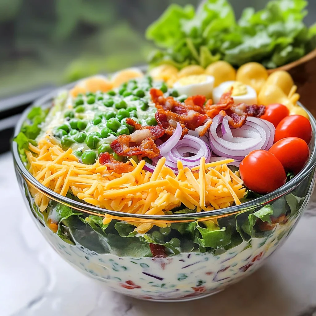 Low-Carb Seven Layer Salad