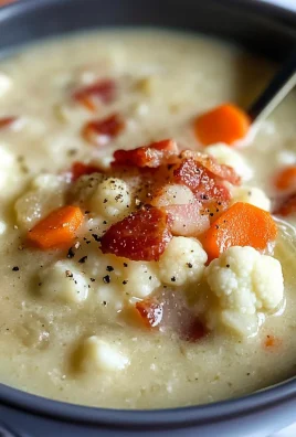 Low Carb Bacon Cauliflower Chowder