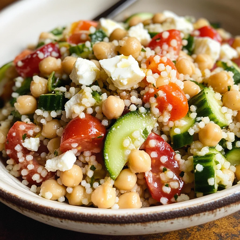 Mediterranean Chickpea Couscous Salad