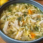 Mediterranean Lemon Chicken Soup Recipe - Avgolemono Delight