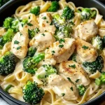 One Pot Chicken Broccoli Alfredo