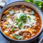 One Pot Lasagna Soup Recipe