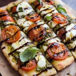 Pesto Flatbread Pizzas