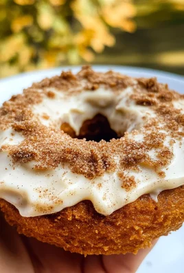 Pumpkin Donuts with Cream Cheese Frosting