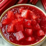 Rhubarb Jam with Strawberries