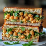 Spicy Chickpea Sandwich with Fresh Herbs