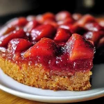 Strawberry Rhubarb Upside Down Cake