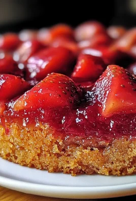 Strawberry Rhubarb Upside Down Cake