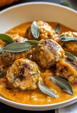 Turkey Meatballs in Pumpkin Sage Sauce