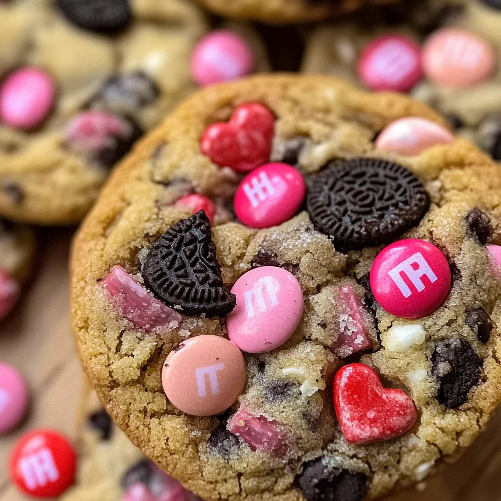 Valentine’s day Oreo M&m’s cookies image 2