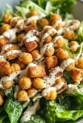 Vegan Caesar Salad with Chickpeas
