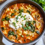 Vegetarian Lasagna Soup