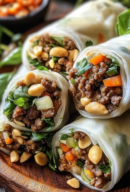20 Minute Thai Basil Beef Rolls