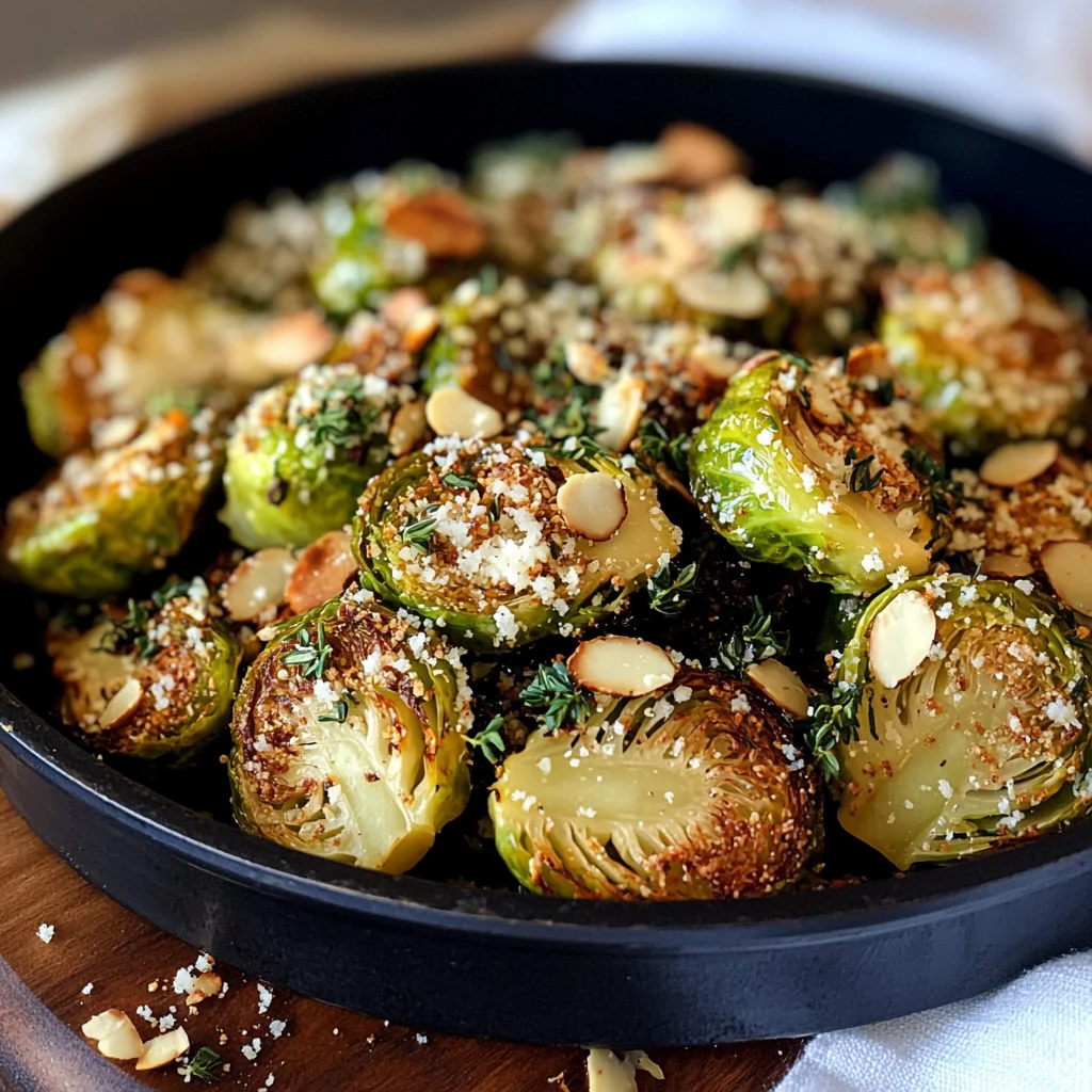AIR FRYER CRISPY KETO PARMESAN BRUSSEL SPROUTS