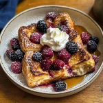 Baked Berry and Cream Cheese Croissant French Toast