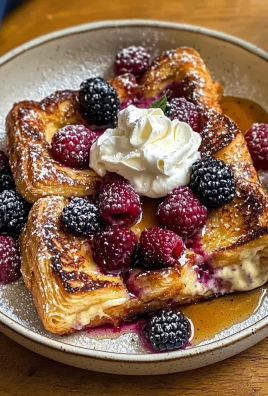 Baked Berry and Cream Cheese Croissant French Toast